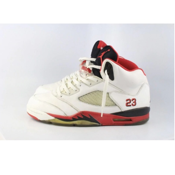2013 JORDAN RETRO 5 FIRE RED 11.5 (USED) - Picture 3 of 6